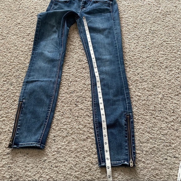 Madewell 24 ‘Skinny Skinny Ankle’ Jeans Zipper Ankles Medium Wash - Picture 7 of 10